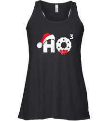 Santa HO HO3 Cubed Funny Christmas Women's Racerback Tank