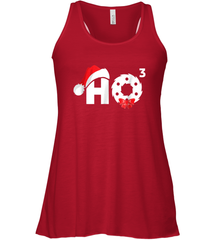 Santa HO HO3 Cubed Funny Christmas Women's Racerback Tank Women's Racerback Tank - HHHstores