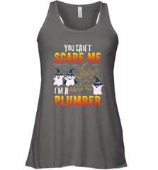 You Can't Scare Me I'm A Plumber T Shirt Plumber Halloween Women's Racerback Tank Women's Racerback Tank - HHHstores