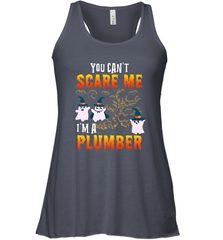 You Can't Scare Me I'm A Plumber T Shirt Plumber Halloween Women's Racerback Tank Women's Racerback Tank - HHHstores