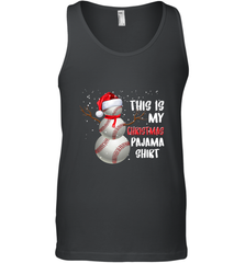 Baseball Snowman Christmas This is my Christmas Pajama Men's Tank Top Men's Tank Top - HHHstores