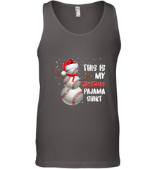 Baseball Snowman Christmas This is my Christmas Pajama Men's Tank Top Men's Tank Top - HHHstores