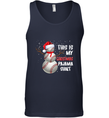 Baseball Snowman Christmas This is my Christmas Pajama Men's Tank Top Men's Tank Top - HHHstores