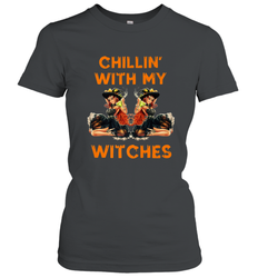 Cool Chillin With My Witches Halloween Costume Women's T-Shirt