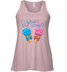 Gender Reveal Family Party Ice Cream What's the Scoop Women's Racerback Tank Women's Racerback Tank - HHHstores