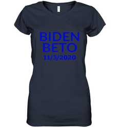 Vote Democrat Joe Biden for President Beto O'Rourke Women's V-Neck T-Shirt
