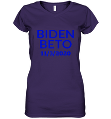Vote Democrat Joe Biden for President Beto O'Rourke Women's V-Neck T-Shirt Women's V-Neck T-Shirt - HHHstores