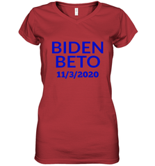 Vote Democrat Joe Biden for President Beto O'Rourke Women's V-Neck T-Shirt Women's V-Neck T-Shirt - HHHstores
