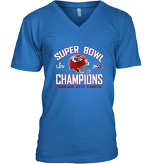 NFL super bowl Kansas City Chiefs Logo Helmet champions Men's V-Neck Men's V-Neck - HHHstores