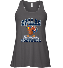 Dallas Thanksgiving Day Funny Turkey Playing Texas Football Premium T Shirt Women's Racerback Tank Women's Racerback Tank - HHHstores