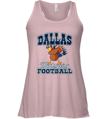 Dallas Thanksgiving Day Funny Turkey Playing Texas Football Premium T Shirt Women's Racerback Tank Women's Racerback Tank - HHHstores