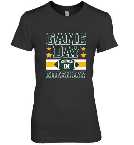 NFL Green Bay WI. Game Day Football Home Team Women's Premium T-Shirt Women's Premium T-Shirt / Black / XS Women's Premium T-Shirt - HHHstores