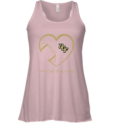 UCF Knights Football Inside Heart  Team  Apparel Women's Racerback Tank Women's Racerback Tank - HHHstores