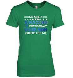 HOCKEY Yours Mom Cheers For Me Women's Premium T-Shirt