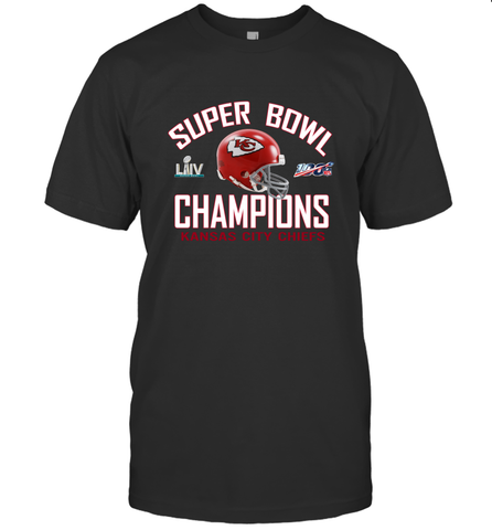 NFL super bowl Kansas City Chiefs Logo Helmet champions Men's T-Shirt Men's T-Shirt / Black / S Men's T-Shirt - HHHstores