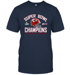NFL super bowl Kansas City Chiefs Logo Helmet champions Men's T-Shirt