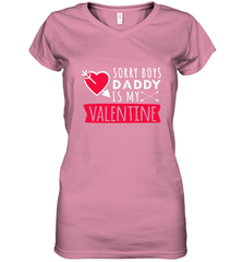 Kids Funny Valentine's Day Present For Your Little Girl, Daughter Women's V-Neck T-Shirt Women's V-Neck T-Shirt - HHHstores