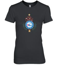 NBA Philadelphia 76ers Logo merry Christmas gilf Women's Premium T-Shirt