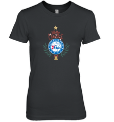 NBA Philadelphia 76ers Logo merry Christmas gilf Women's Premium T-Shirt Women's Premium T-Shirt - HHHstores