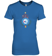 NBA Philadelphia 76ers Logo merry Christmas gilf Women's Premium T-Shirt Women's Premium T-Shirt - HHHstores