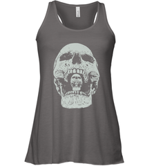 Vintage Halloween Skull Design For Trick or Treating Women's Racerback Tank Women's Racerback Tank - HHHstores