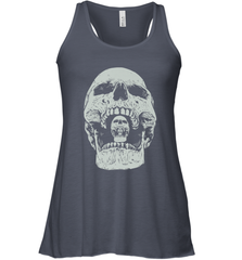 Vintage Halloween Skull Design For Trick or Treating Women's Racerback Tank Women's Racerback Tank - HHHstores