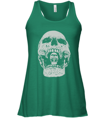 Vintage Halloween Skull Design For Trick or Treating Women's Racerback Tank Women's Racerback Tank - HHHstores