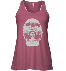Vintage Halloween Skull Design For Trick or Treating Women's Racerback Tank Women's Racerback Tank - HHHstores