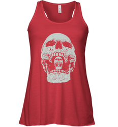 Vintage Halloween Skull Design For Trick or Treating Women's Racerback Tank