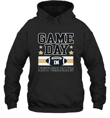 NFL New Orleans La. Game Day Football Home Team Hooded Sweatshirt Hooded Sweatshirt / Black / S Hooded Sweatshirt - HHHstores