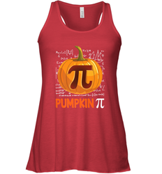 Pumpkin Pi Shirt Math Halloween Thanksgiving Costume Pie Day Women's Racerback Tank