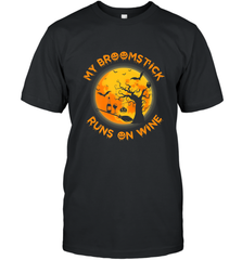 My Broomstick Runs On Wine Funny Halloween Costume Witch Men's T-Shirt Men's T-Shirt - HHHstores