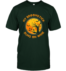 My Broomstick Runs On Wine Funny Halloween Costume Witch Men's T-Shirt Men's T-Shirt - HHHstores