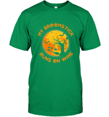 My Broomstick Runs On Wine Funny Halloween Costume Witch Men's T-Shirt Men's T-Shirt - HHHstores