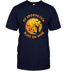 My Broomstick Runs On Wine Funny Halloween Costume Witch Men's T-Shirt Men's T-Shirt - HHHstores