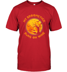 My Broomstick Runs On Wine Funny Halloween Costume Witch Men's T-Shirt Men's T-Shirt - HHHstores
