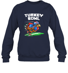 Cool Turkey Bowl _ Funny Thanksgiving Football Player Gift Crewneck Sweatshirt