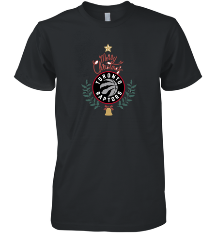 NBA Toronto Raptors Logo merry Christmas gilf Men's Premium T-Shirt Men's Premium T-Shirt / Black / XS Men's Premium T-Shirt - HHHstores
