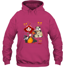 Panda Happy Halloween T shirt Cute Mummy Witch Pumpkin Hooded Sweatshirt Hooded Sweatshirt - HHHstores