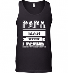 Papa Man Myth Legend Father's Day Dad Veteran Gift Men's Tank Top