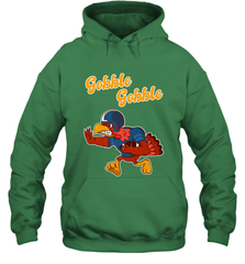 Turkey Football Shirt Funny Thanksgiving Turkey Gobble Gift Hooded Sweatshirt Hooded Sweatshirt - HHHstores