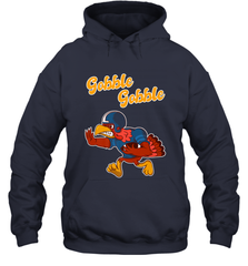 Turkey Football Shirt Funny Thanksgiving Turkey Gobble Gift Hooded Sweatshirt Hooded Sweatshirt - HHHstores
