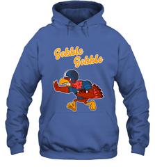 Turkey Football Shirt Funny Thanksgiving Turkey Gobble Gift Hooded Sweatshirt Hooded Sweatshirt - HHHstores