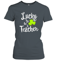 Teacher St. Patrick's Day Shirt, Lucky To Be A Teacher Women's T-Shirt Women's T-Shirt - HHHstores