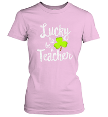 Teacher St. Patrick's Day Shirt, Lucky To Be A Teacher Women's T-Shirt Women's T-Shirt - HHHstores