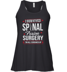 I Survived Spinal Fusion Surgery Women's Racerback Tank Women's Racerback Tank - HHHstores