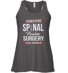 I Survived Spinal Fusion Surgery Women's Racerback Tank Women's Racerback Tank - HHHstores