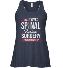 I Survived Spinal Fusion Surgery Women's Racerback Tank Women's Racerback Tank - HHHstores