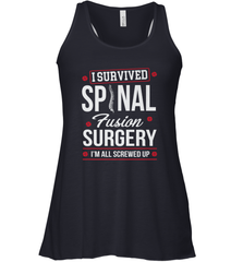 I Survived Spinal Fusion Surgery Women's Racerback Tank Women's Racerback Tank - HHHstores