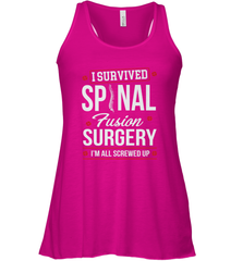 I Survived Spinal Fusion Surgery Women's Racerback Tank Women's Racerback Tank - HHHstores